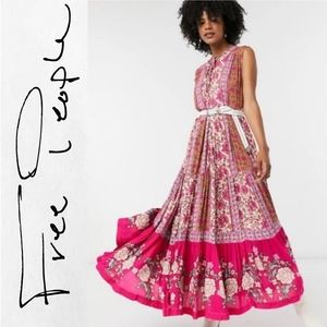 Free People Hanalei Bay Maxi Dress Petal Pink Sz M